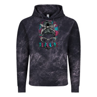 Cloud Black race life  messy bun Vintage Hoodie - BarkalooDesign