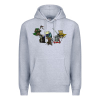 Heather Grey mouse guard Premium Hoodie - linhVisuals