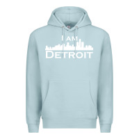 Blue Mist I Am Detroit Premium Hoodie - linhVisuals