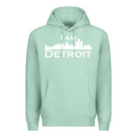 Seafoam I Am Detroit Premium Hoodie - linhVisuals