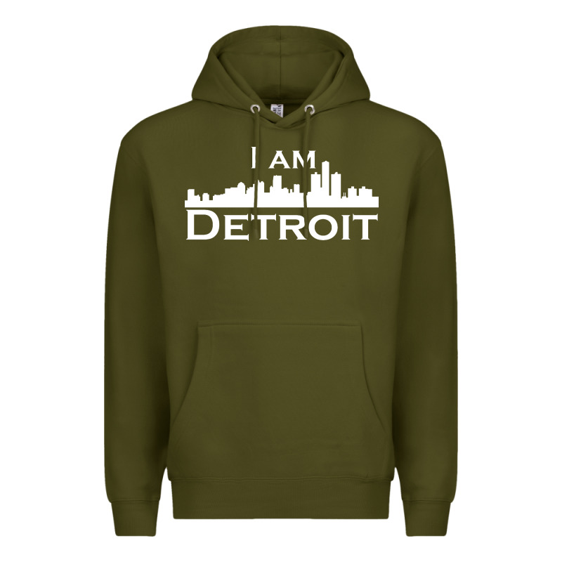 I Am Detroit Premium Hoodie by linhVisuals | Teevron