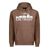 Chestnut I Am Detroit Premium Hoodie - linhVisuals