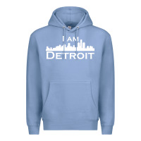 Colony Blue I Am Detroit Premium Hoodie - linhVisuals