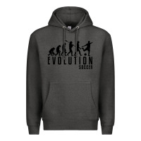 Charcoal Heather soccer evolution Premium Hoodie - linhVisuals