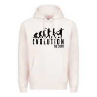 Pale Pink soccer evolution Premium Hoodie - linhVisuals