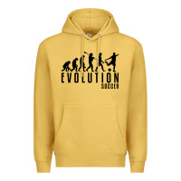 Antique Gold soccer evolution Premium Hoodie - linhVisuals