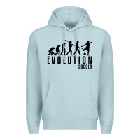 Blue Mist soccer evolution Premium Hoodie - linhVisuals