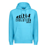 Ocean Blue soccer evolution Premium Hoodie - linhVisuals