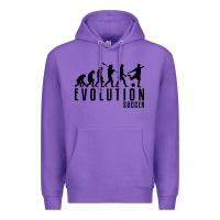 Purple soccer evolution Premium Hoodie - linhVisuals