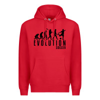 Red soccer evolution Premium Hoodie - linhVisuals
