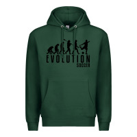 Sports Green soccer evolution Premium Hoodie - linhVisuals