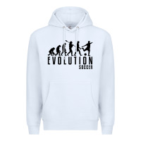 White soccer evolution Premium Hoodie - linhVisuals