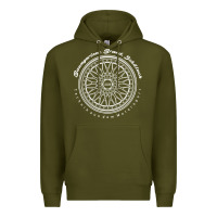 Army Green BBS Wheel Premium Hoodie - linhVisuals