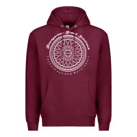Burgundy BBS Wheel Premium Hoodie - linhVisuals