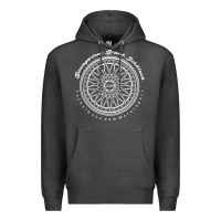 Charcoal Heather BBS Wheel Premium Hoodie - linhVisuals