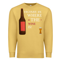 Antique Gold HOME IS WHERE THE WINE IS Premium Sweatshirt - Bettercallsaul