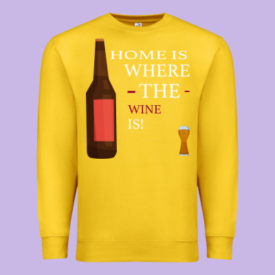 Home Is Where The Wine Is Premium Sweatshirt Designed By Bettercallsaul