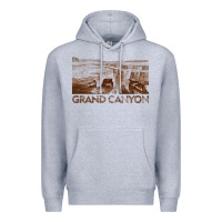 Heather Grey grand canyon Premium Hoodie - linhVisuals