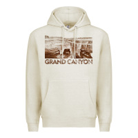Oatmeal Heather grand canyon Premium Hoodie - linhVisuals