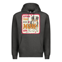 Charcoal Heather australian shepherd mom t  shirt living that dog mom life australian s Premium Hoodie - linhVisuals