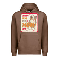 Chestnut australian shepherd mom t  shirt living that dog mom life australian s Premium Hoodie - linhVisuals