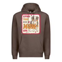 Coffee australian shepherd mom t  shirt living that dog mom life australian s Premium Hoodie - linhVisuals