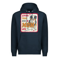 Navy australian shepherd mom t  shirt living that dog mom life australian s Premium Hoodie - linhVisuals