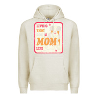 Oatmeal Heather australian shepherd mom t  shirt living that dog mom life australian s Premium Hoodie - linhVisuals
