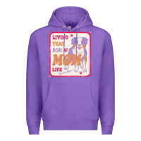 Purple australian shepherd mom t  shirt living that dog mom life australian s Premium Hoodie - linhVisuals