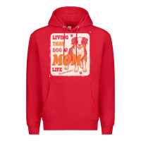 Red australian shepherd mom t  shirt living that dog mom life australian s Premium Hoodie - linhVisuals