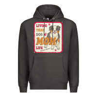 Smoke australian shepherd mom t  shirt living that dog mom life australian s Premium Hoodie - linhVisuals