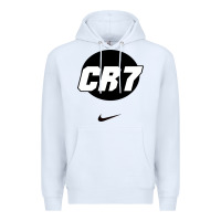 White Cristiano CR7 Premium Hoodie - linhVisuals