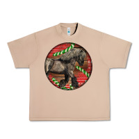 Burro Belgian Horse Christmas Urban Heavy Tee - LillyAllenDesigns