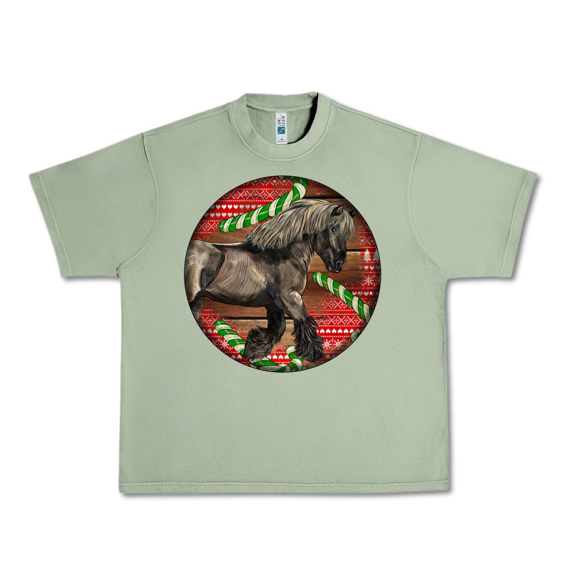 Belgian Horse Christmas Urban Heavy Tee by LillyAllenDesigns | Teevron