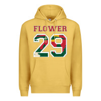 Antique Gold flower 29 wild goalie fleury minnesota pro ice hockey design Premium Hoodie - linhVisuals