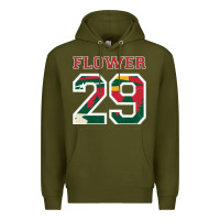 Army Green flower 29 wild goalie fleury minnesota pro ice hockey design Premium Hoodie - linhVisuals