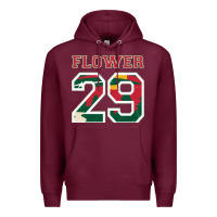 Burgundy flower 29 wild goalie fleury minnesota pro ice hockey design Premium Hoodie - linhVisuals