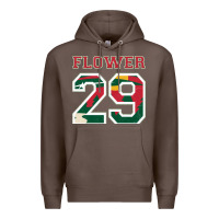 Coffee flower 29 wild goalie fleury minnesota pro ice hockey design Premium Hoodie - linhVisuals