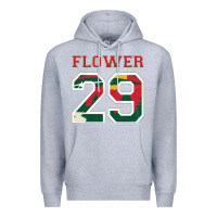 Heather Grey flower 29 wild goalie fleury minnesota pro ice hockey design Premium Hoodie - linhVisuals
