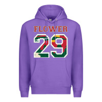 Purple flower 29 wild goalie fleury minnesota pro ice hockey design Premium Hoodie - linhVisuals