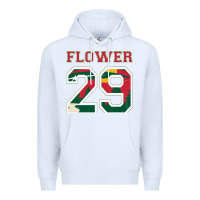White flower 29 wild goalie fleury minnesota pro ice hockey design Premium Hoodie - linhVisuals
