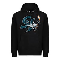 Black the barracuda san jose Premium Hoodie - linhVisuals