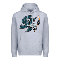 Heather Grey the barracuda san jose Premium Hoodie - linhVisuals