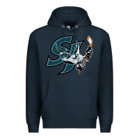 Navy the barracuda san jose Premium Hoodie - linhVisuals