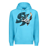 Ocean Blue the barracuda san jose Premium Hoodie - linhVisuals