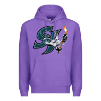 Purple the barracuda san jose Premium Hoodie - linhVisuals
