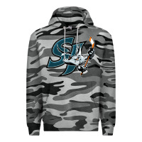Slate Camo the barracuda san jose Premium Hoodie - linhVisuals