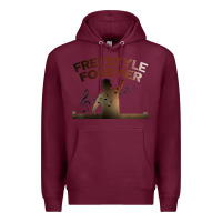 Burgundy freestyle dj 80s electronic dance music great concert Premium Hoodie - linhVisuals