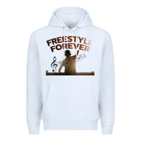 White freestyle dj 80s electronic dance music great concert Premium Hoodie - linhVisuals