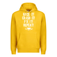 Lemon funny drone racing design men women drone pilot rc racers Premium Hoodie - linhVisuals